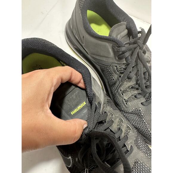 Nike Air Max+ LE 2013 Black Volt Green Soles Sz 14 Sneaker Shoes 579584-007 RARE